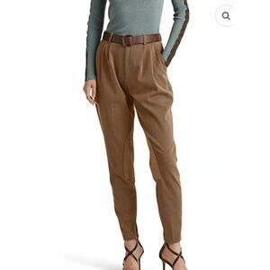 NWT Lauren Ralph Lauren Pleated Bi-stretch Jodhpur Pants size 8